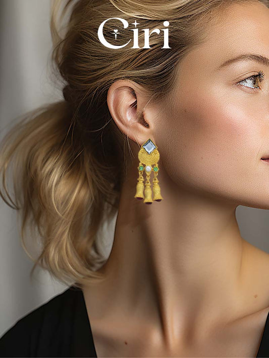 Colorful Tassel Jewelry Styling Earrings