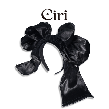 Black velvet headband