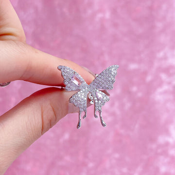 Liquid Butterfly Pink Diamond Ring